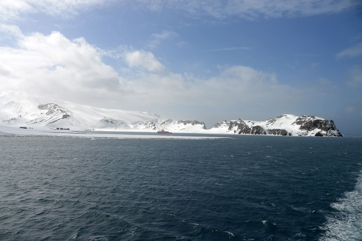 05C Brazil Ship Next To Whalers Bay Old Whaling Station At Deception Island On Quark Expeditions Antarctica Cruise Ship